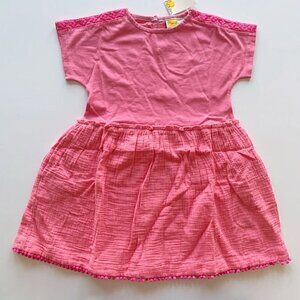 NWT Mini Boden Girl Woven Mix Texture Dress 4-5 years 4T